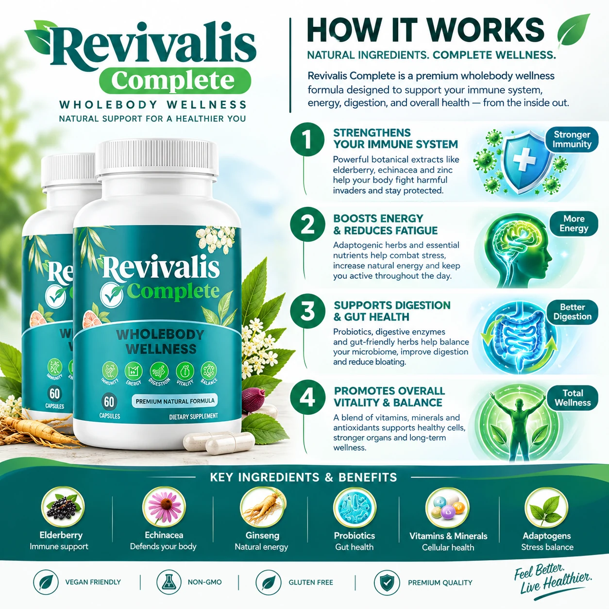 How Reviralis Complete works — strengthens immunity, boosts energy, supports digestion, promotes overall vitality